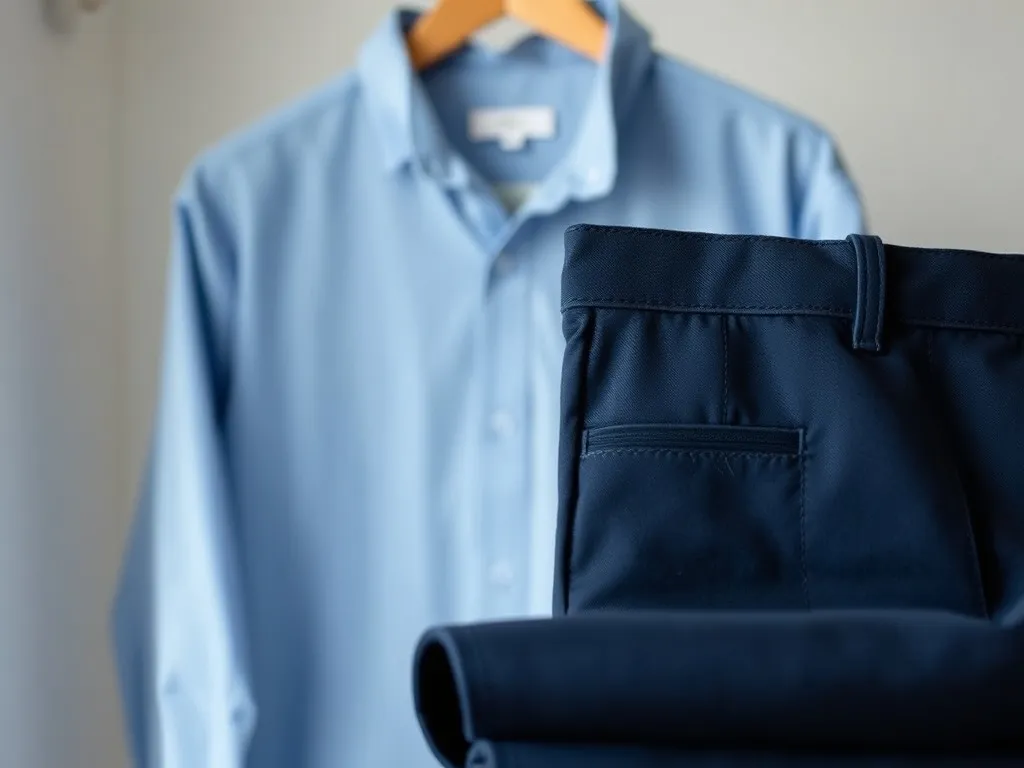 Jakie spodnie do niebieskiej koszuli?